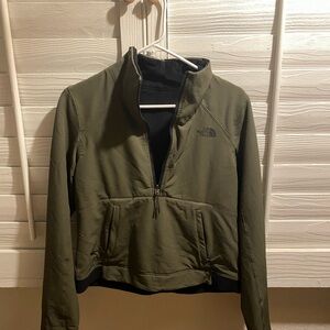The North Face Forest Green Half-Zip Jacket